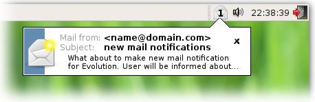 new mail notification